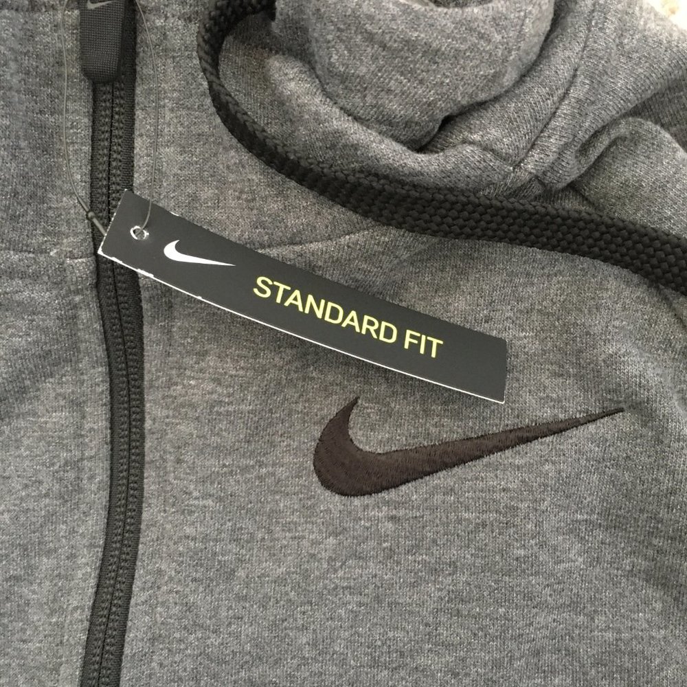 Men's Nike Dri-Fit Hoodie Gray Size Medium New - Picture 4 of 6
